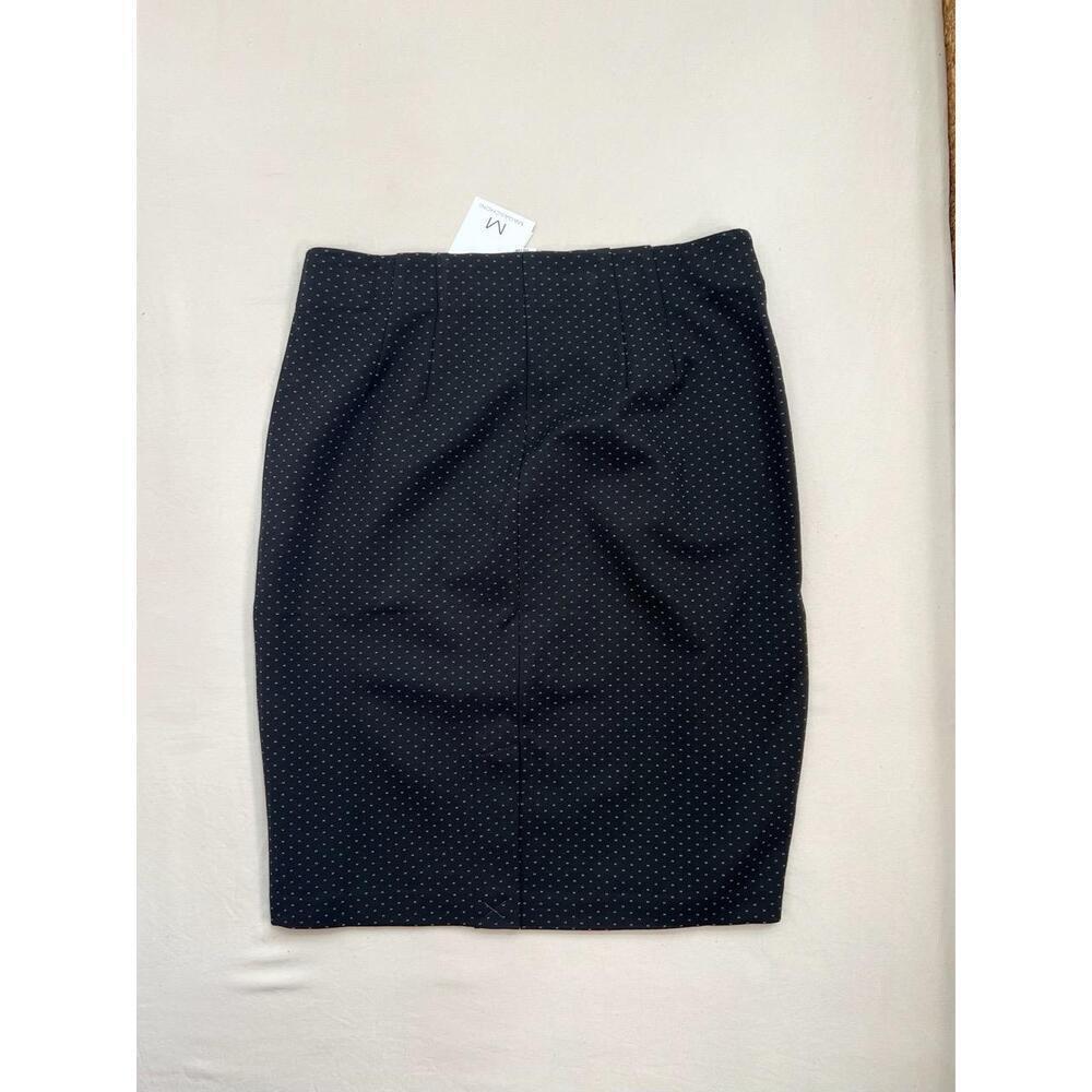 M MAGASCHONI Skirt Womens Size M Black White Knit Pencil Classic Pull On - Picture 3 of 9